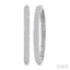Pave Set Diamond Fashion Hoop Earrings