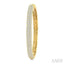 Pave Set Diamond Fashion Hoop Earrings