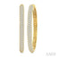 Pave Set Diamond Fashion Hoop Earrings