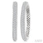 Pave Set Diamond Fashion Hoop Earrings