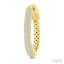 Pave Set Diamond Fashion Hoop Earrings