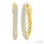 Pave Set Diamond Fashion Hoop Earrings