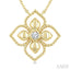 Blossom Medallion Diamond Fashion Pendant