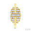 Fusion Diamond Fashion Half Hoop Earrings