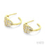 Fusion Diamond Fashion Half Hoop Earrings