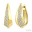 Diamond Fashion Hoop Earrings