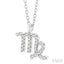 Virgo Zodiac Diamond Pendant