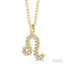 Leo Zodiac Diamond Pendant