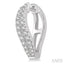 Curved Diamond Fashion Hoop Earrings