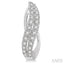 Curved Diamond Fashion Hoop Earrings