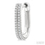 Double Row Diamond Hoop Earrings