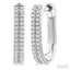 Double Row Diamond Hoop Earrings