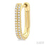 Double Row Diamond Hoop Earrings