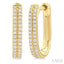 Double Row Diamond Hoop Earrings