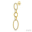 Oval Shape Link Diamond Fashion Earrings