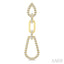 Pear Shape Link Diamond Fashion Earrings