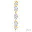 Marquise Shape Diamond Fashion Half Hoop Earrings