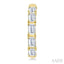 Emerald Shape Diamond Fashion Half Hoop Earrings