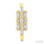 Fusion Diamond Fashion Half Hoop Earrings