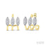 Marquise Shape 3 Row Diamond Fashion Earrings