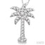 Palm Tree Diamond Fashion Pendant