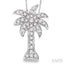 Palm Tree Diamond Fashion Pendant