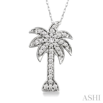 Palm Tree Diamond Fashion Pendant