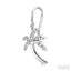 Palm Tree Diamond Fashion Earrings