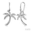 Palm Tree Diamond Fashion Earrings