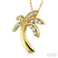 Palm Tree Diamond Fashion Pendant