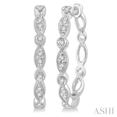 Diamond Hoop Earrings