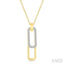Paperclip Diamond Fashion Pendant