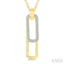 Paperclip Diamond Fashion Pendant