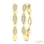 Diamond Fashion Hoop Earrings