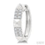 Pyramid Diamond Huggie Fashion Earrings