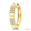 Pyramid Diamond Huggie Fashion Earrings