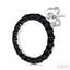Circle Black Diamond Fashion Earrings