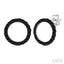 Circle Black Diamond Fashion Earrings