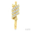 Twine Diamond Fashion Half Hoop Earrings