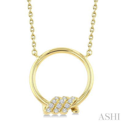 Twine Circle Diamond Fashion Pendant