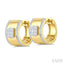 Fusion Diamond Fashion Huggie Earrings