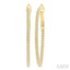Inside-Out Diamond Skinny Hoop Earrings