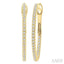 Inside-Out Diamond Skinny Hoop Earrings