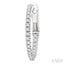 Inside-Out Diamond Skinny Hoop Earrings