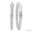 Inside-Out Diamond Skinny Hoop Earrings