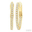 Inside-Out Diamond Skinny Hoop Earrings