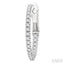 Inside-Out Diamond Skinny Hoop Earrings