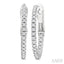 Inside-Out Diamond Skinny Hoop Earrings
