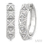 Bold Pyramid Diamond Fashion Hoop Earrings