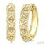 Bold Pyramid Diamond Fashion Hoop Earrings
